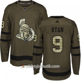 Män Ishockey Ottawa Senators Tröja Bobby Ryan 9 Adidas 2017-2018 Camo Grön Authentic